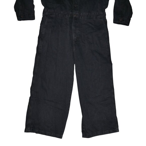 Free People x Levi's Womens Size XL Long Sleeve Denim Coveralls Black Wash NWT - Picture 10 of 15